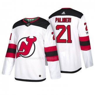 Maglia Hockey New Jersey Devils Kyle Palmieri 2018 Bianco