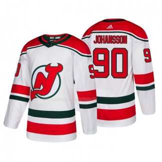 Maglia Hockey New Jersey Devils Marcus Johansson Alternato Autentico Bianco