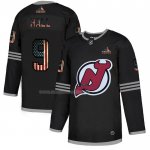 Maglia Hockey New Jersey Devils Taylor Hall 2020 USA Flag Nero