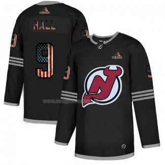 Maglia Hockey New Jersey Devils Taylor Hall 2020 USA Flag Nero
