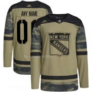 Maglia Hockey New York Rangers Personalizzate Military Appreciation Team Autentico Practice Camuffamento