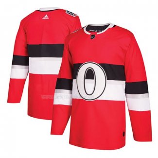 Maglia Hockey Ottawa Senators Blank Autentico 2017 100 Classic Rosso