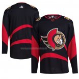 Maglia Hockey Ottawa Senators Reverse Throwback Autentico Blank Nero