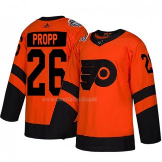 Maglia Hockey Philadelphia Flyers Brian Propp Autentico 2019 Stadium Series Arancione
