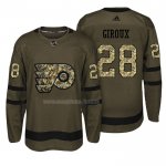 Maglia Hockey Philadelphia Flyers Claude Giroux Salute To Service Verde Militare