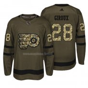 Maglia Hockey Philadelphia Flyers Claude Giroux Salute To Service Verde Militare