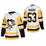 Maglia Hockey Pittsburgh Penguins Teddy Blueger Away Autentico Giocatore Bianco