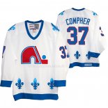 Maglia Hockey Quebec Nordiques J. T. Compher Heritage Vintage Replica Bianco