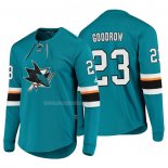 Maglia Hockey San Jose Sharks Barclay Goodrow Platinum Verde
