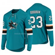 Maglia Hockey San Jose Sharks Barclay Goodrow Platinum Verde