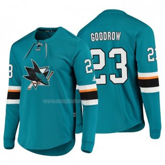 Maglia Hockey San Jose Sharks Barclay Goodrow Platinum Verde