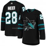 Maglia Hockey San Jose Sharks Timo Meier Alternato Autentico Nero