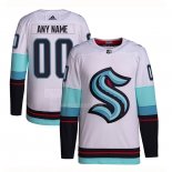 Maglia Hockey Seattle Kraken Personalizzate Away Bianco