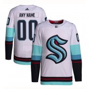 Maglia Hockey Seattle Kraken Personalizzate Away Bianco