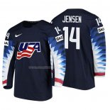 Maglia Hockey USA Nick Jensen 2018 Iihf World Championship Giocatore Nero