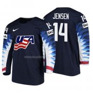 Maglia Hockey USA Nick Jensen 2018 Iihf World Championship Giocatore Nero