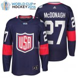Maglia Hockey USA Ryan Mcdonagh Premier 2016 World Cup Blu