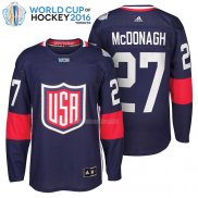 Maglia Hockey USA Ryan Mcdonagh Premier 2016 World Cup Blu