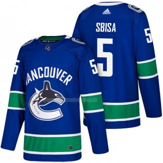 Maglia Hockey Vancouver Canucks Luca Sbisa 2018 Premier Blu