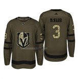 Maglia Hockey Vegas Golden Knights Brayden Mcnabb 2018 Salute To Service Verde Militare