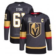 Maglia Hockey Vegas Golden Knights Mark Stone 2023 Stanley Cup Champions Autentico Alternato Gris