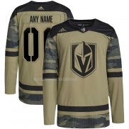 Maglia Hockey Vegas Golden Knights Personalizzate Military Appreciation Team Autentico Practice Camuffamento