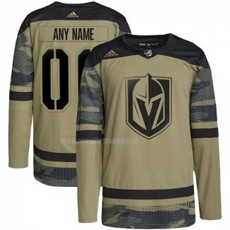 Maglia Hockey Vegas Golden Knights Personalizzate Military Appreciation Team Autentico Practice Camuffamento