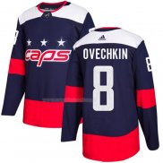 Maglia Hockey Washington Capitals Alex Ovechkin Autentico 2018 Stadium Series Blu
