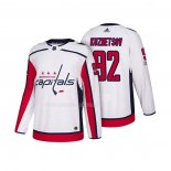 Maglia Hockey Washington Capitals Evgeny Kuznetsov 2018 Season Centennial Patch Team Road Bianco