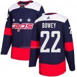 Maglia Hockey Washington Capitals Madison Bowey Autentico 2018 Stadium Series Blu