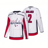 Maglia Hockey Washington Capitals Matt Niskanen Centennial Patch 2018 Bianco