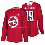Maglia Hockey Washington Capitals Nicklas Backstrom New Season Practice Rosso