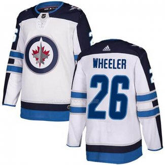 Maglia Hockey Winnipeg Jets Blake Wheeler Road Autentico Bianco