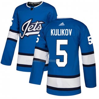 Maglia Hockey Winnipeg Jets Dmitry Kulikov Alternato Autentico Blu