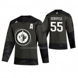 Maglia Hockey Winnipeg Jets Mark Scheifele 2019 Veterans Day Camuffamento
