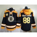 Felpa con Cappuccio Boston Bruins David Pastrnak Nero