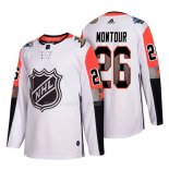 Maglia Hockey 2018 All Star Anaheim Ducks Brandon Montour Bianco