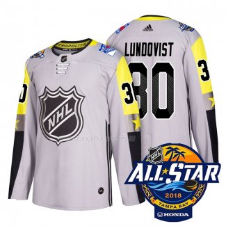 Maglia Hockey 2018 All Star New York Rangers Henrik Lundqvist Gris