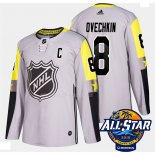 Maglia Hockey 2018 All Star Washington Capitals Alex Ovechkin Autentico Gris