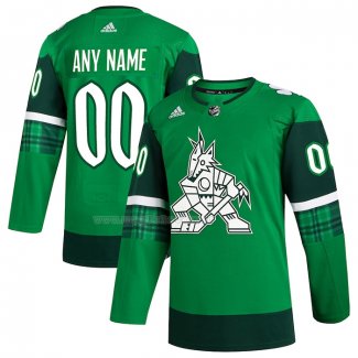 Maglia Hockey Arizona Coyotes 2023 St. Patrick's Day Autentico Personalizzate Verde