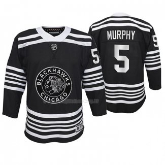 Maglia Hockey Bambino Chicago Blackhawks Connor Murphy Premier Alternato Nero