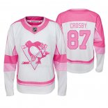 Maglia Hockey Bambino Pittsburgh Penguins Fishion Girl Giocatore Bianco