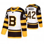 Maglia Hockey Boston Bruins David Backes 2019 Winter Classic Bianco