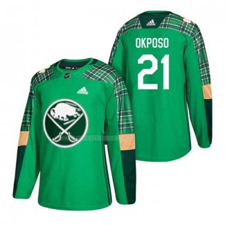 Maglia Hockey Buffalo Sabres Kyle Okposo 2018 Dia de San Patricio Verde