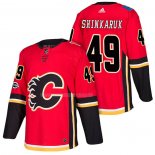 Maglia Hockey Calgary Flames Hunter Shinkaruk Home Autentico 2018 Rosso