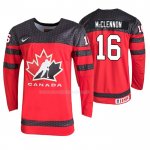 Maglia Hockey Canada Connor Mcclennon 2019 Hlinka Gretzky Cup Rosso