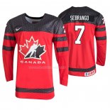 Maglia Hockey Canada Donovan Sebrango 2019 Hlinka Gretzky Cup Rosso