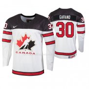 Maglia Hockey Canada Dylan Garand 2019 Hlinka Gretzky Cup Bianco