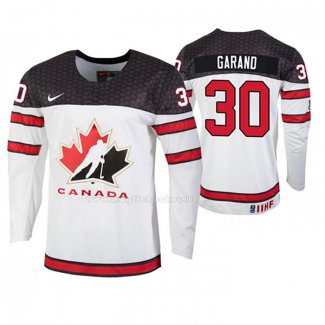 Maglia Hockey Canada Dylan Garand 2019 Hlinka Gretzky Cup Bianco