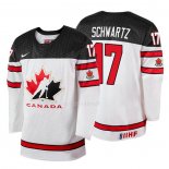 Maglia Hockey Canada Jaden Schwartz 2018 Iihf World Championship Giocatore Bianco